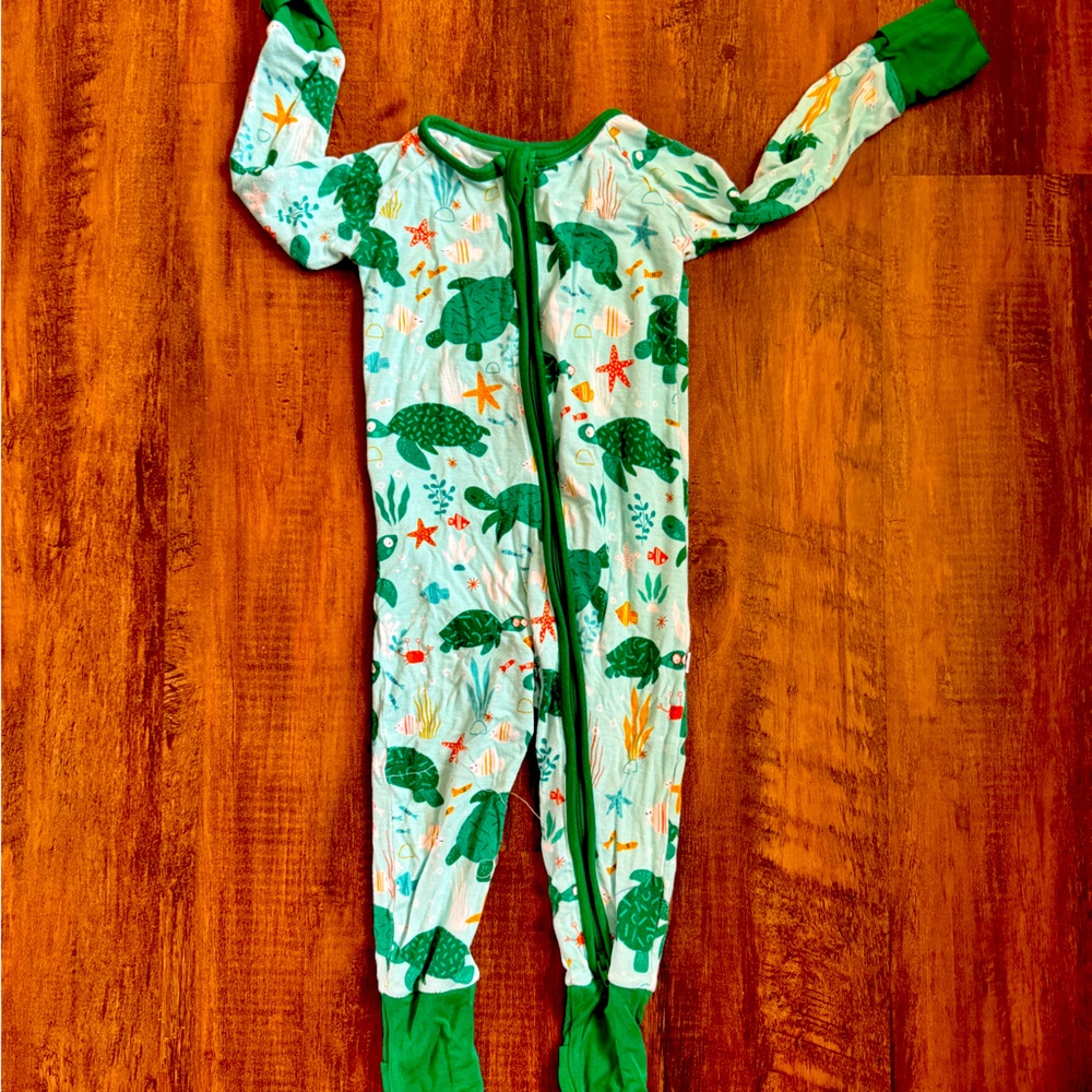 Little Sleepies Sea Turtles Zippy 6-12 months